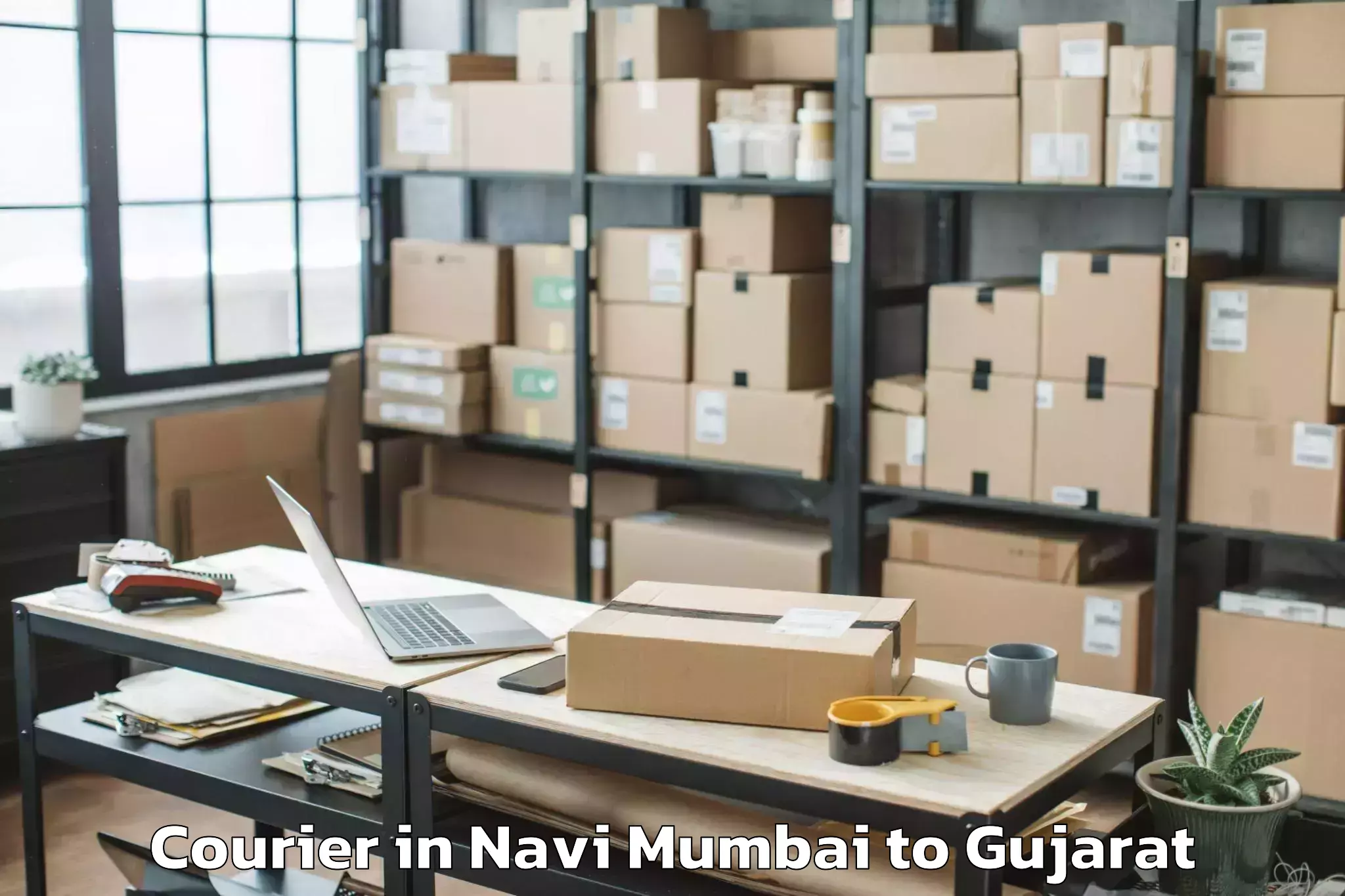 Book Navi Mumbai to Sihor Courier Online